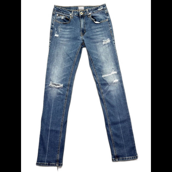 Hudson Women’s Blue jeans Size 18 RN 140977‎ Straight Leg Distressed - Picture 1 of 14